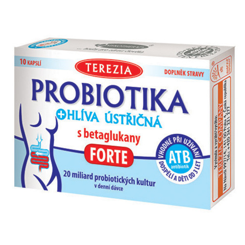 Probiotiká + hliva ustricová s betaglukány forte 10 kapsúl