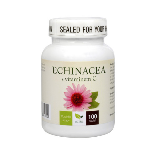 Natural Medicaments Echinacea s vitamínem C 100 tbl.