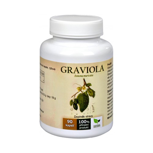 Graviola anona (Annona muricata) 90 kapslí