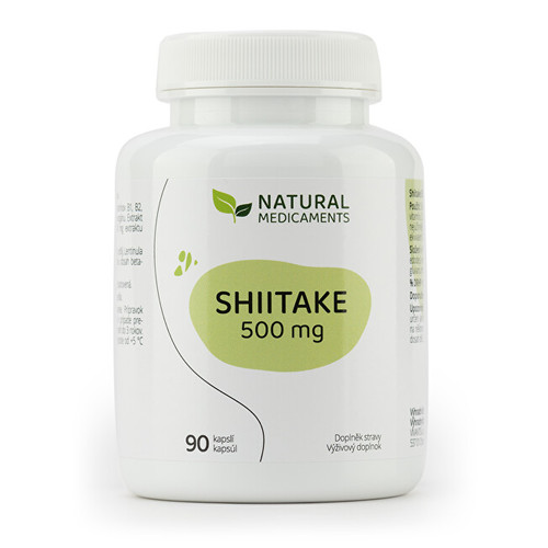 Natural Medicaments Shiitake 500 mg 90 kapslí