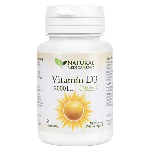 Vitamín D3 2000 IU 90 tablet