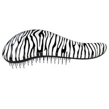Zebra White - Kartáč na vlasy s rukojetí