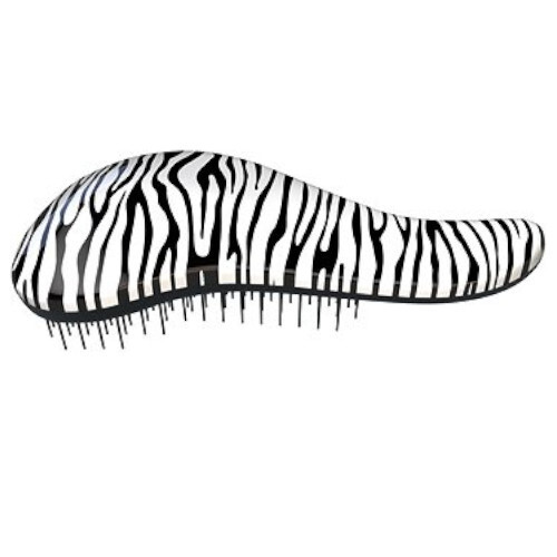 Dtangler Zebra White - Kartáč na vlasy s rukojetí