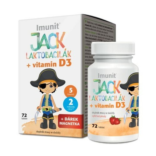 Laktobacily Jack Laktobacilák Imunit + vitamín D3