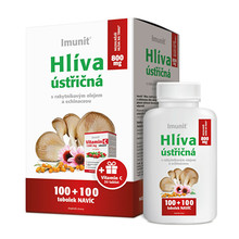 Imunit Hliva ustricová 800 mg s rakytníkovým olejom a echinaceou 100 + 100 tob. + Vitamín C 30 tbl.