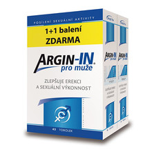 Argin-IN pre mužov 45 toboliek + Argin-IN 45 kapsúl zdarma
