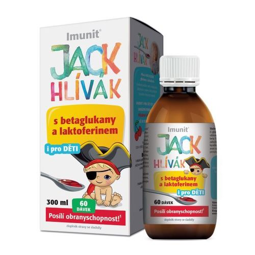 Hlíva JACK HLÍVÁK sirup 300 ml glukany a laktoferin