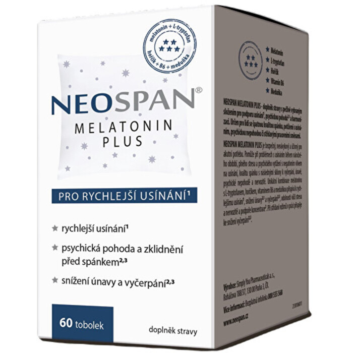 Simply You Neospan melatonin plus 60 tobolek