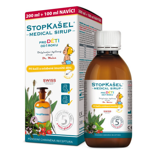 StopKašel Medical sirup od 1 roka 200 ml + 100 ml ZADARMO
