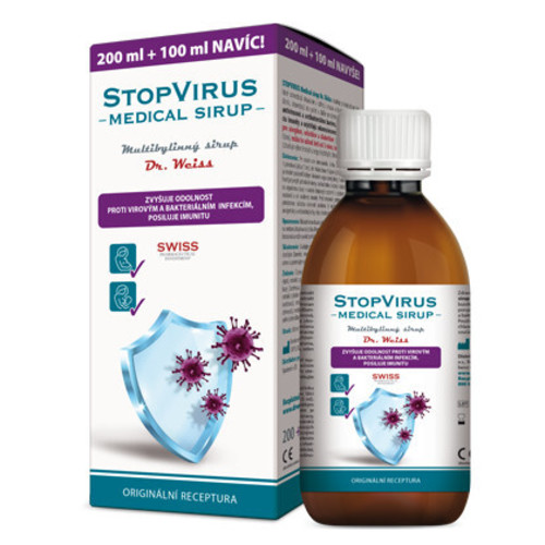 StopVirus Medical sirup Dr. Weiss 200 ml + 100 ml ZADARMO