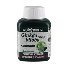Ginkgo biloba 30 mg + guarana 60 tbl. + 7 tbl. ZDARMA