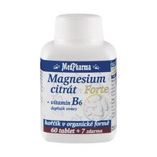 Magnesium citrát Forte + vitamín B6 60 + 7 tablet ZDARMA