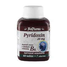 Pyridoxin 20 mg – doplněk stravy s obsahem vitamínu B6 60 tbl. + 7 tbl. ZDARMA