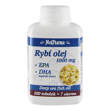Rybí olej 1000 mg – EPA + DHA 100 tob. + 7 tob. ZDARMA