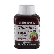 Vitamín C 500 mg s šípky prodloužený účinek 60 tbl. + 7 tbl.ZDARMA