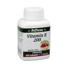 Vitamín E 200 100 tob. + 7 tob. ZDARMA
