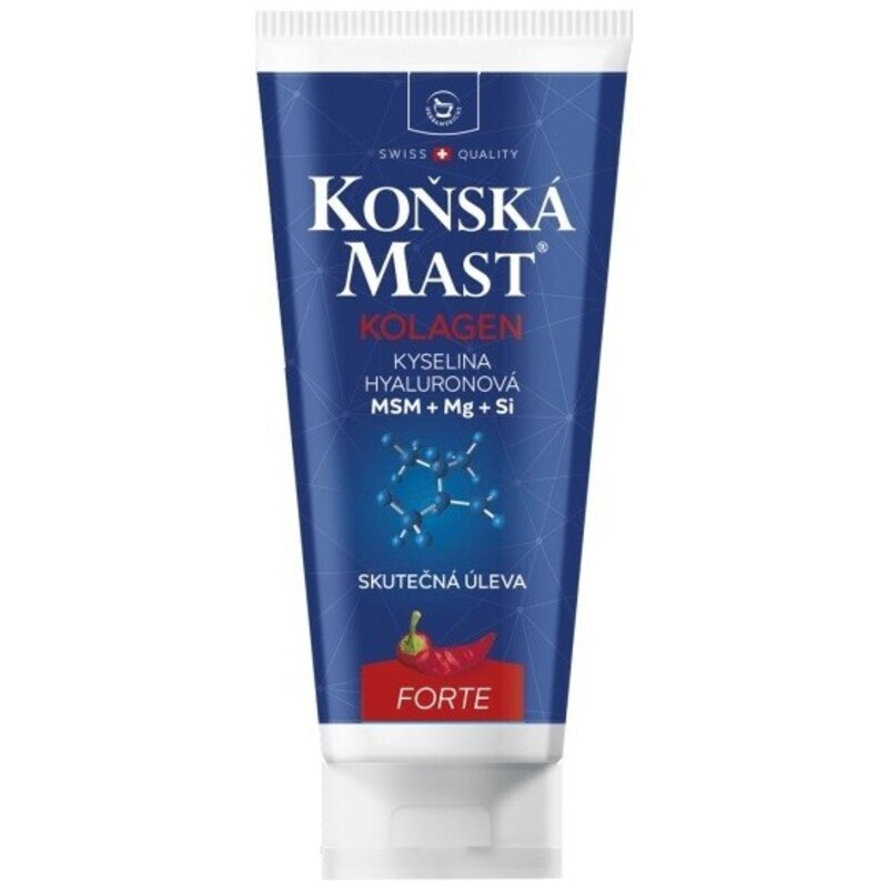 Konská masť s morským kolagénom forte hrejivá 200 ml