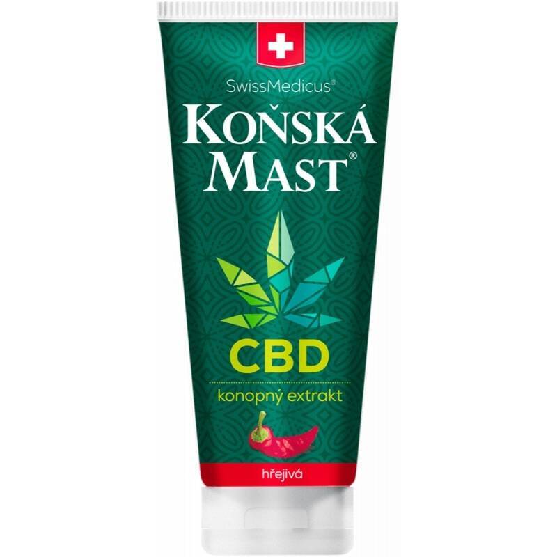 Konská masť s CBD hrejivá 200 ml
