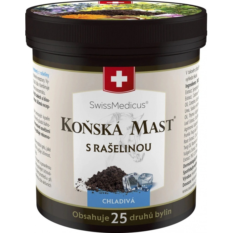 Koňská mast s rašelinou chladivá v plastové dóze 250 ml