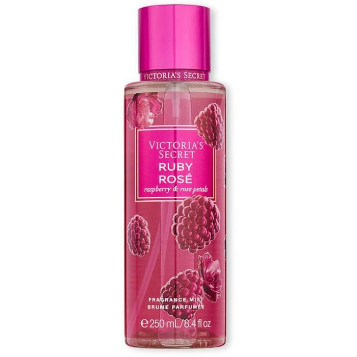 Victoria´s Secret Ruby Rose Raspberry & Rose Petals Tělový sprej 250 ml
