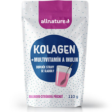 Kolagen s multivitamíny a inulinem - příchuť malina a citron 110 g