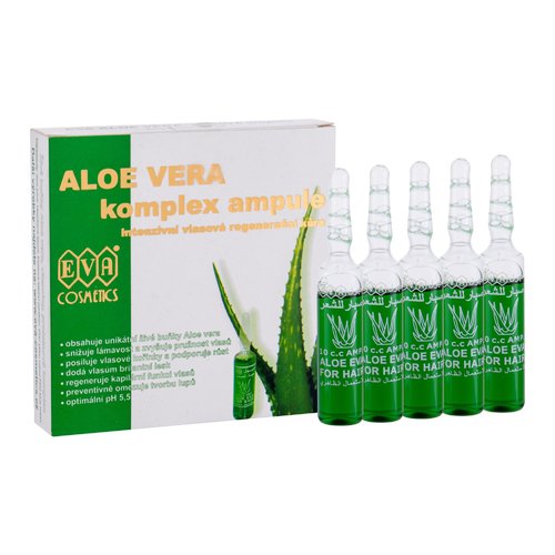 Eva Cosmetics Aloe Vera Complex Hair Care Ampoules ( 5x10 ml ) - Regenerační kúra na vlasy v ampulích 50 ml