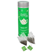 Čistý zelený čaj - plechovka s 15 bioodbouratelnými pyramidkami