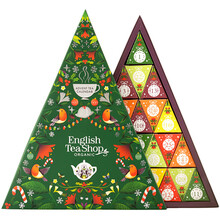 Adventní kalendář Zelený trojúhelník 25 pyramidek BIO