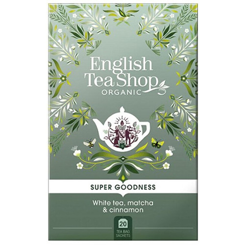 Bílý čaj, matcha a skořice 20 sáčků