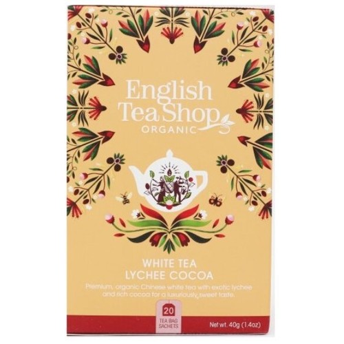Bílý čaj s liči a kakaem 20 sáčků