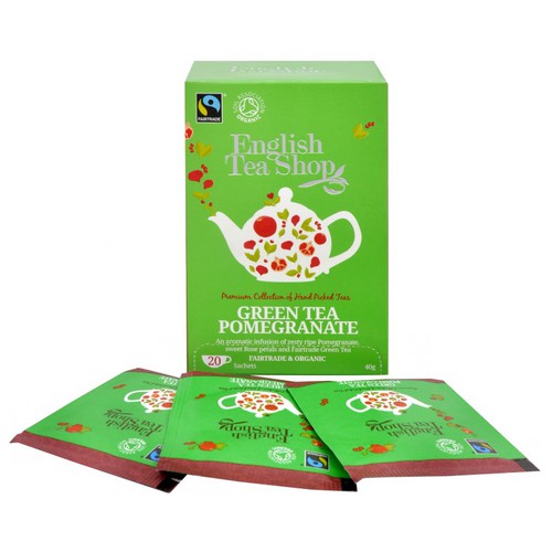 Zelený čaj s granátovým jablkom BIO 20 vrecúšok