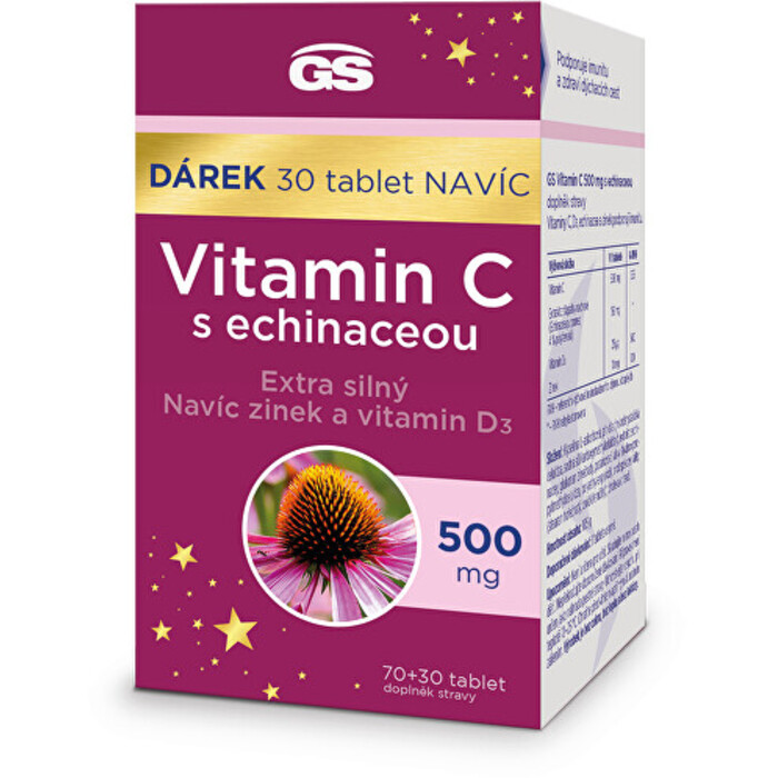 GreenSwan GS Vitamin C 500 s echinaceou 70 + 30 tbl.