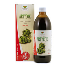 Artičok - 99,8% šťava z artičokov 500 ml