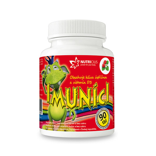 Imuníci – hlíva ústřičná s vitamínem D pro děti 90 cucavých tbl.