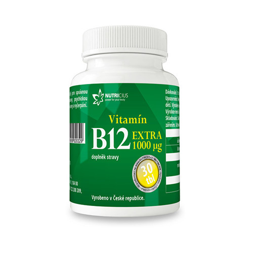 Vitamín B12 EXTRA 30 tbl.