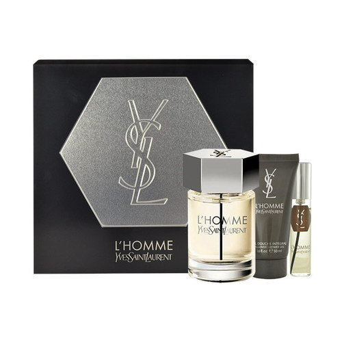 Yves Saint Laurent L´Homme Dárková sada pánská toaletní voda 100 ml, sprchový gel L´Homme 50 ml a miniaturka L´Homme pánská toaletní voda 10 ml