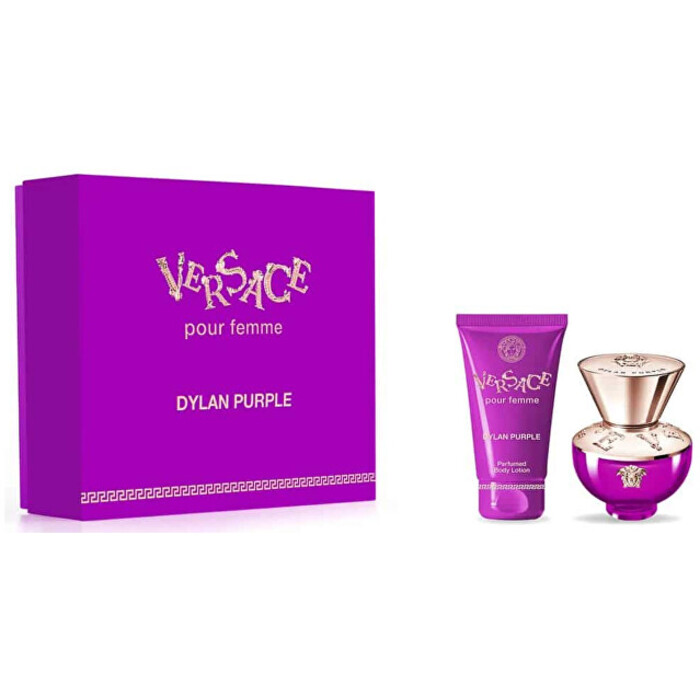 Versace Dylan Purple Dárková sada dámská parfémovaná voda 30 ml a tělové mléko 50 ml