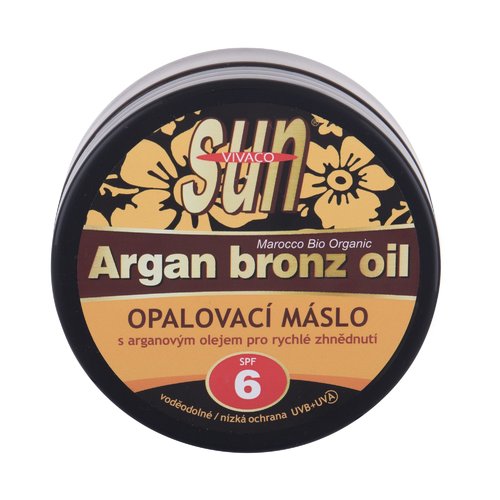 Vivaco Sun Argan Bronz Oil SPF6 - Opalovací máslo s arganovým olejem pro rychlé zhnědnutí 200 ml