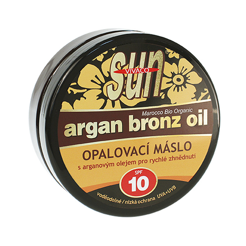Vivaco Sun Argan Bronz Oil SPF 10 - Opalovací máslo s bio arganovým olejem 200 ml