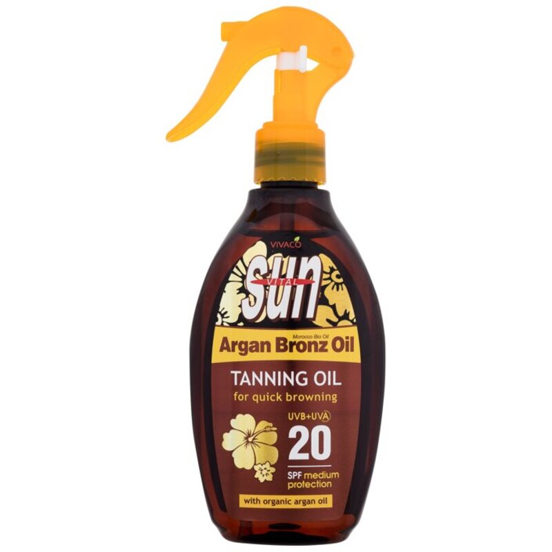 Opaľovací olej s arganovým olejom OF 20 200 ml