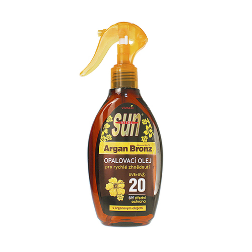 SUN opalovací olej s arganovým olejem SPF 20 