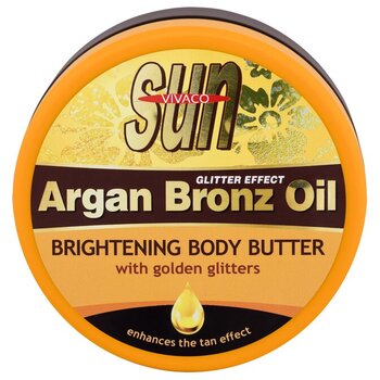 Sun Argan Bronz Oil - Máslo po opalování s rozjasňujícími zlatými glitry