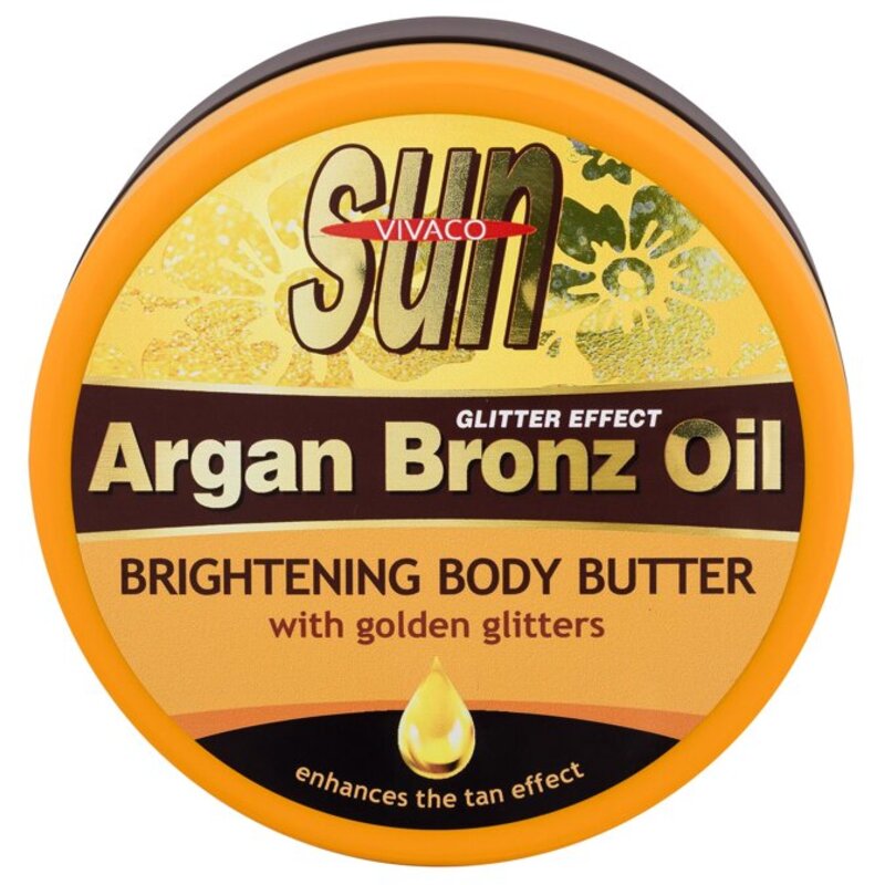 Sun Argan Bronz Oil - Máslo po opalování s rozjasňujícími zlatými glitry