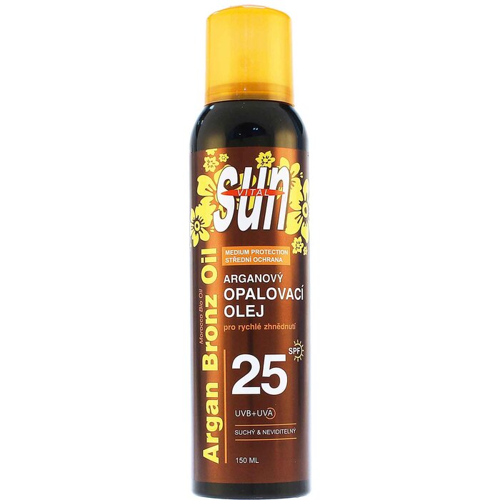 Vivaco Vivaco Sun Vital Bio Oil SPF 25 - Suchý opalovací olej s BIO arganovým olejem 150 ml