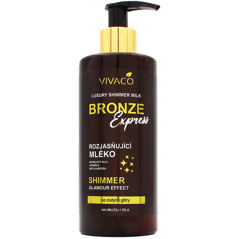 Bronze Express - Rozjasňující tělové mléko s glitry