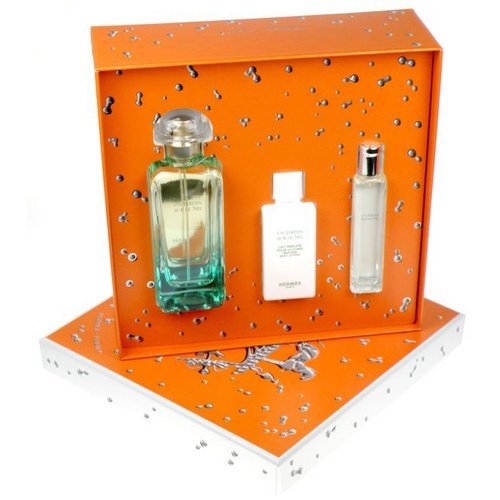 Hermes Hermes Un Jardin Sur Le Nil Dárková sada dámská toaletní voda 100 ml, tělové mléko Hermes Un Jardin Sur Le Nil 40 ml a miniaturka dámská toaletní voda Hermes Un Jardin Sur Le Nil 15 ml