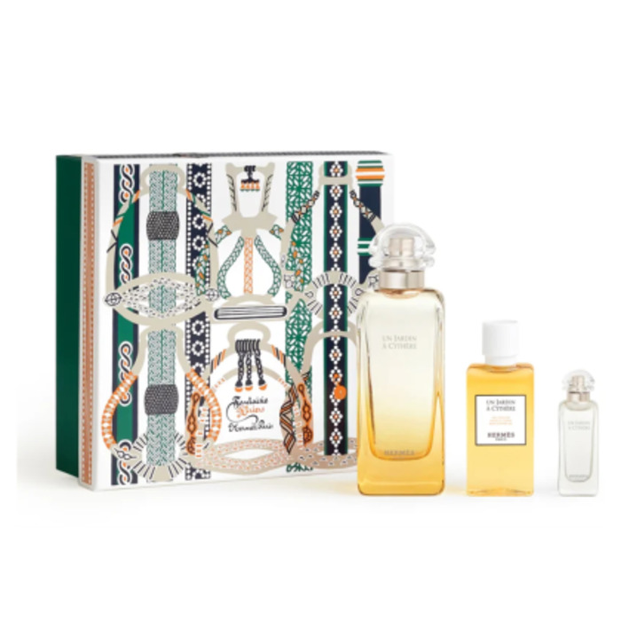 Hermes Un Jardin a Cythere Dárková sada unisex toaletní voda 100 ml, sprchový gel 40 ml a miniaturka unisex toaletní voda 7,5 ml