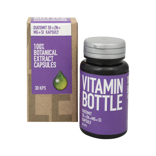 Vitamin-Bottle DIATOMIT Se + Zn + Mg + Si 30 kapslí