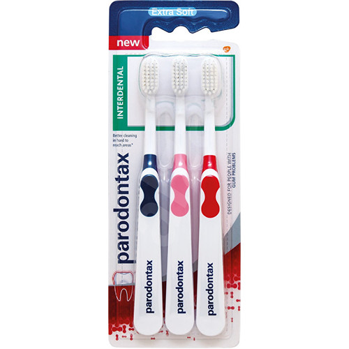 Parodontax Interdental Extra Soft Toothbrush (3 Ks) - Extra mäkká zubná kefka