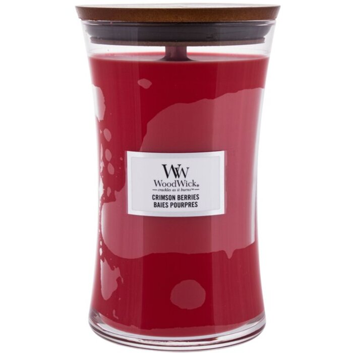 WoodWick Crimson Berries Váza ( křupavé plody ) - Vonná svíčka